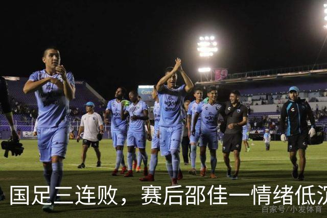 国足三连败，赛后邵佳一情绪低沉向球迷致歉